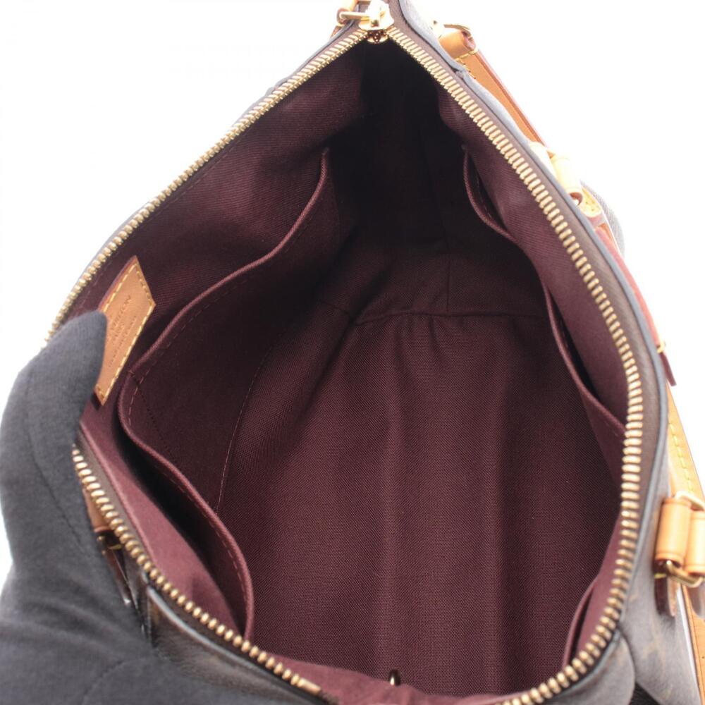 Louis Vuitton Monogram canvas leather brown handbag Turenne